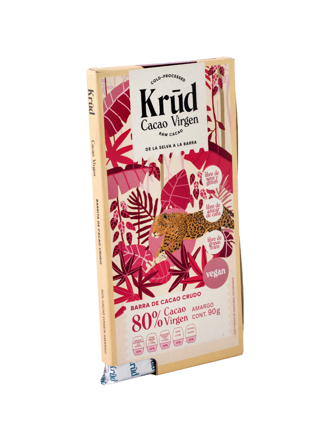 Barra de Cacao Crudo 80%