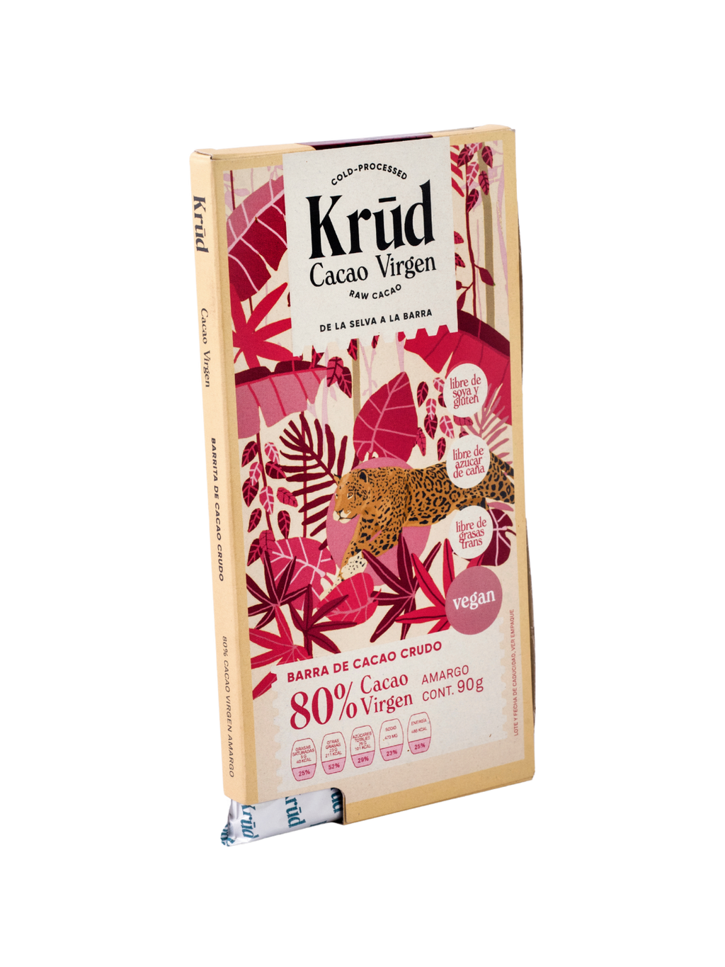 Barra de Cacao Crudo 80%